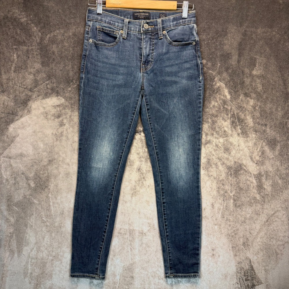 Lucky Brand Ava Jeans Women's 2/26 Medium Wash Skinny Denim Casual Classic